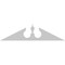 Ekena Millwork Acorn Architectural Grade PVC Pediment, 66"W x 16-1/2"H x 2-3/4"P (Pitch 6/12) PEDPS066X165ACR00 - alternate 4